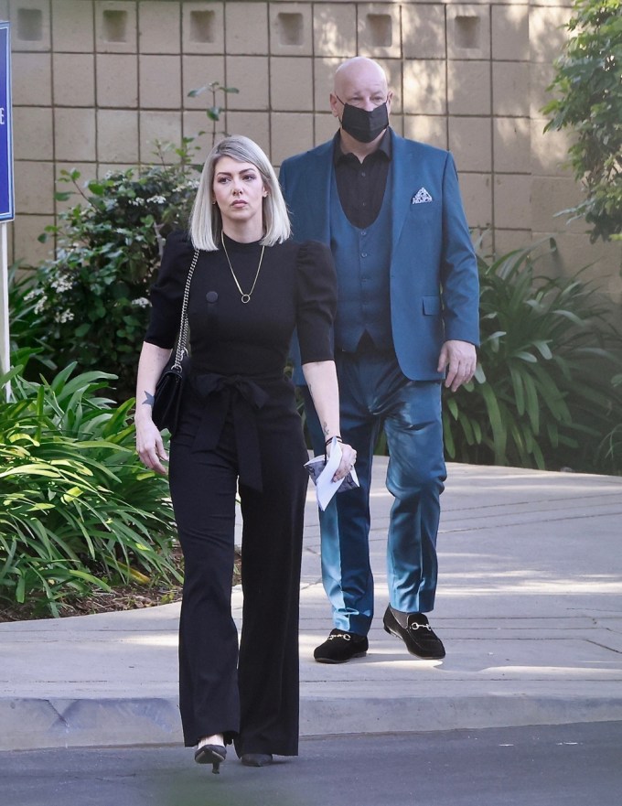 Jeff Ross & Kelly Rizzo Arrives At Bob Saget’s Funeral