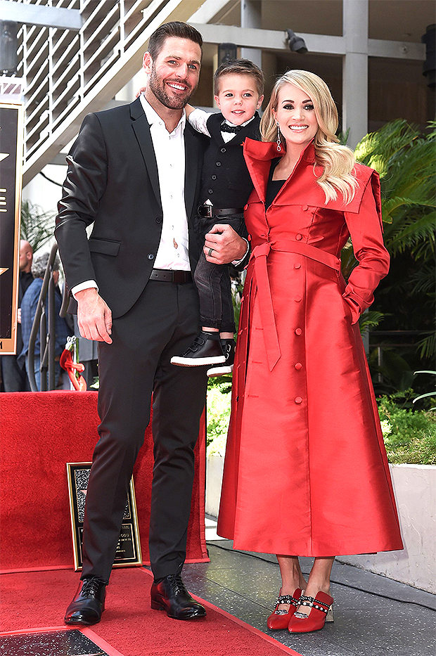 Carrie Underwood Mike Fisher Isaiah Fisher Hollywood Walk of Fame 2018