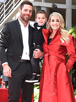 Carrie Underwood Mike Fisher Isaiah Fisher Hollywood Walk of Fame 2018