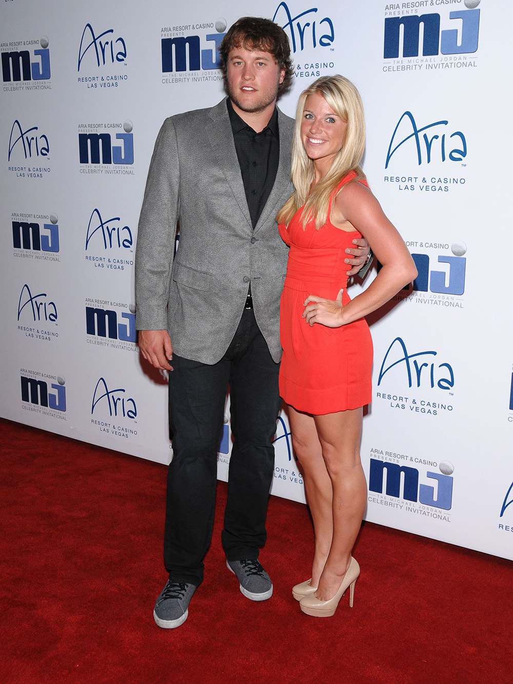 Matthew Stafford and Kelly Hall
Michael Jordan Celebrity Invitational Gala at the Aria Resort & Casino at Citycenter in Las Vegas, America - 30 Mar 2012