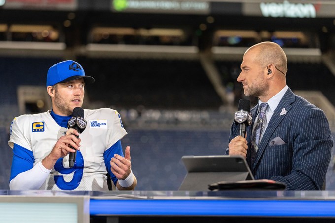 Matthew Stafford Getting Interviewed