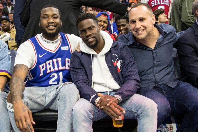 Michael Rubin, Meek Mill and Kevin Hart