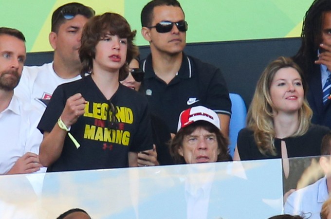 Mick Jagger & Son Lucas