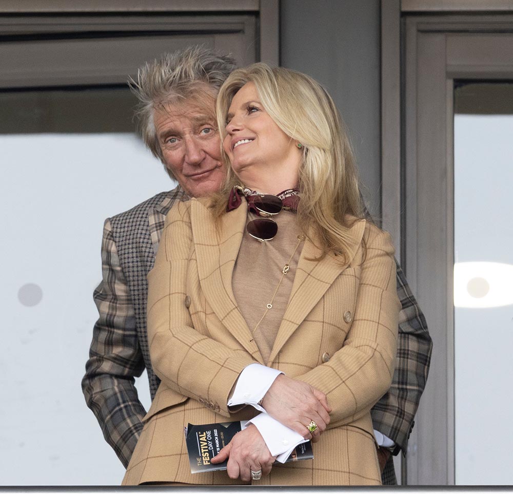 Rod Stewart and Penny Lancaster
The Cheltenham Festival 2022, Day One, Horse Racing, Cheltenham Racecourse, Cheltenham, UK - 15 Mar 2022