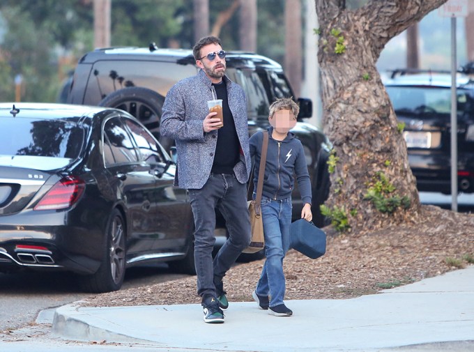 Ben Affleck and Samuel Kick Off The Weekend