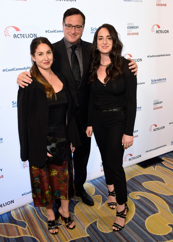 Bob Saget With Lara & Aubrey Saget