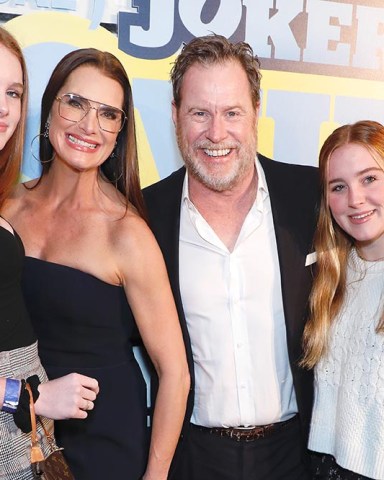 Brooke Shields, Chris Henchy, Rowan Henchy and Grier Henchy
'Impractical Jokers: The Movie' film premiere, AMC Lincoln Square 13, New York, USA - 18 Feb 2020