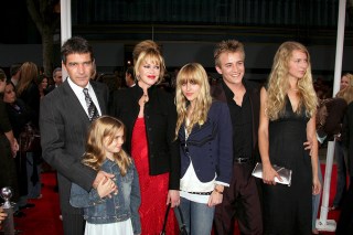 Antonio Banderas and Melanie Griffith with Stella, Alexander Bauer, Dakota Johnson and guest
'THE LEGEND OF ZORRO' FILM PREMIERE, LOS ANGELES, AMERICA - 16 OCT 2005