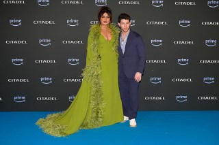 Priyanka Chopra Jonas (l) and Nick Jonas (r) attend the blu carpet of the Prime video series "Citadel" premiere at The Space Cinema Moderno.
Citadel blu carpet premiere in Rome, Italy - 21 Apr 2023