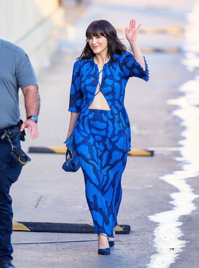 Rachel Brosnahan Arrives At Jimmy Kimmel