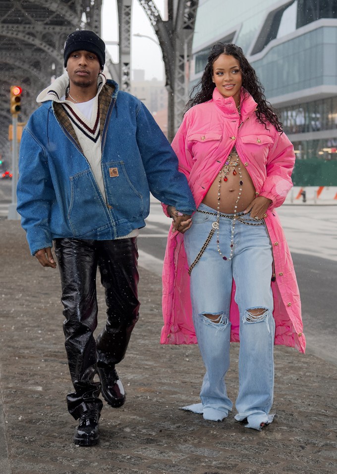 Rihanna & ASAP Rocky Hold Hands