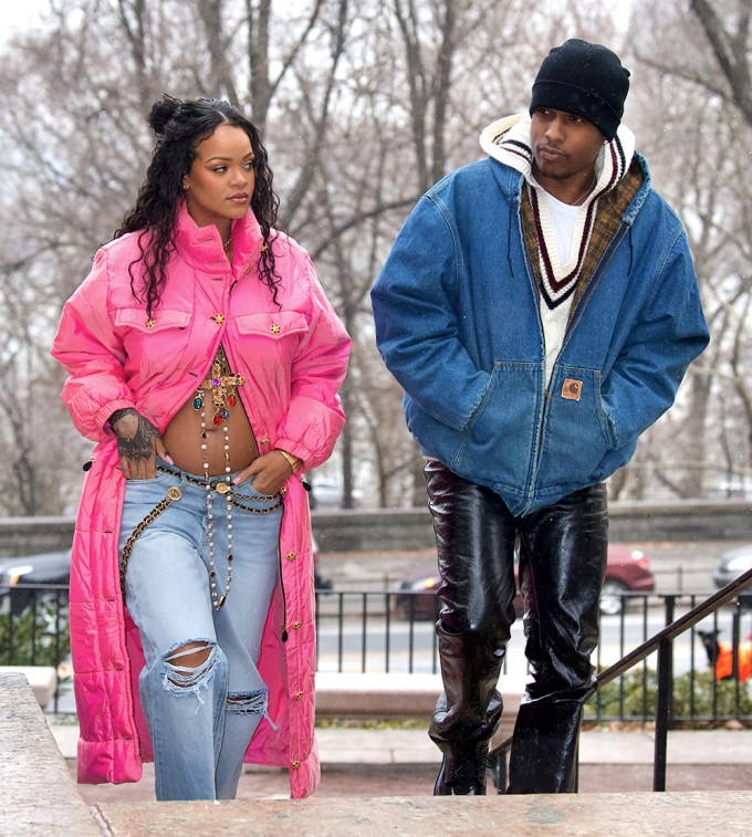 Rihanna & ASAP Stroll