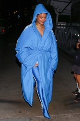 *EXCLUSIVE* Santa Monica, CA  - Singer Rihanna, 34, rocks all blue Balenciaga/Adidas coat with a matching purse and over-the-knee-boot as she’s seen grabbing dinner with friends at Italian restaurant Giorgio Baldi in Santa Monica. Rihanna and her friends dined at the restaurant for 4 hours.

Pictured: Rihanna

BACKGRID USA 17 NOVEMBER 2022 

USA: +1 310 798 9111 / usasales@backgrid.com

UK: +44 208 344 2007 / uksales@backgrid.com

*UK Clients - Pictures Containing Children
Please Pixelate Face Prior To Publication*