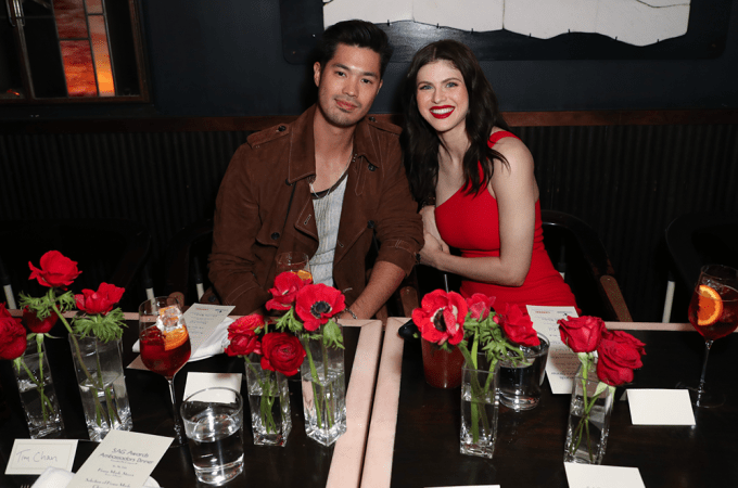 Alexandra Daddario and Ross Butler