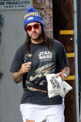 Los Angeles, CA  - Pete Wentz grabs food to go at Yeastie Boys food truck on Tuesday and the singer shows off his love for Star Wars with a vintage tee.

Pictured: Pete Wentz

BACKGRID USA 17 DECEMBER 2019 

BYLINE MUST READ: Phamous / BACKGRID

USA: +1 310 798 9111 / usasales@backgrid.com

UK: +44 208 344 2007 / uksales@backgrid.com

*UK Clients - Pictures Containing Children
Please Pixelate Face Prior To Publication*