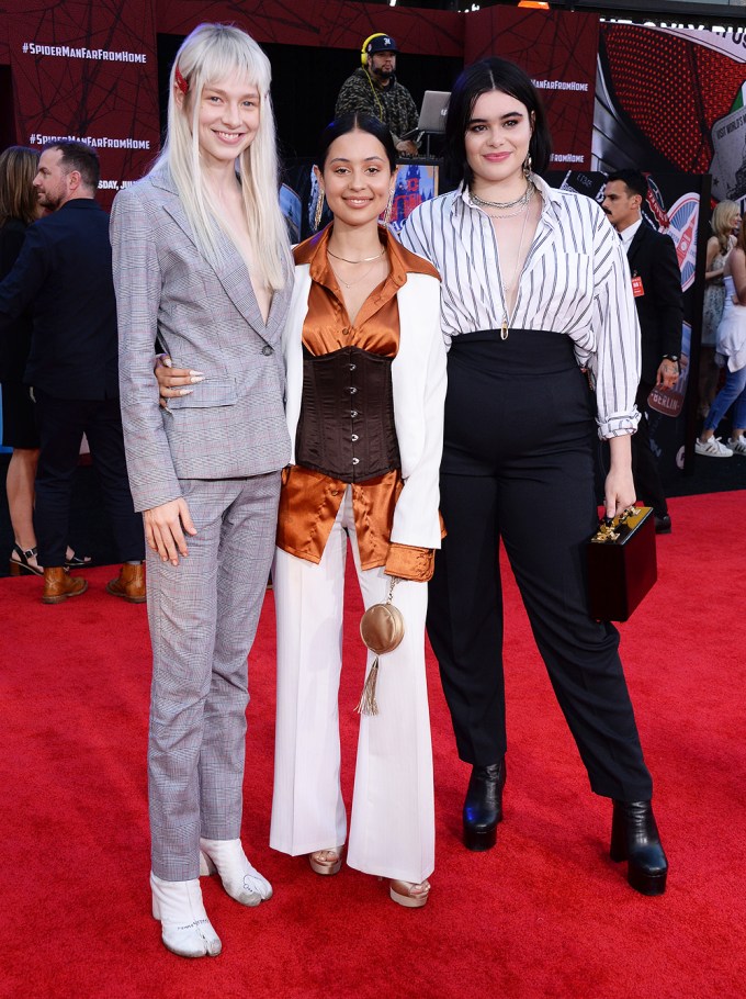 Hunter Schafer, Barbie Ferreira & Alexa Demie At The Premiere Of ‘Spider-Man: Far From Home’