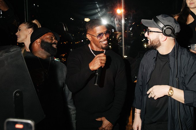 Jamie Foxx Kicks Off Super Bowl Weekend At A Hollywood Club