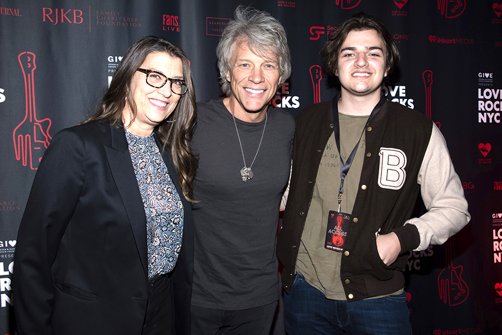 Dorothea Bongiov, left, Jon Bon Jovi and Romeo Bongiovi arrive to the fifth annual Love Rocks NYC concert to benefit God's Love We Deliver at the Beacon Theatre, in New York
Fifth Annual Love Rocks NYC, New York, United States - 03 Jun 2021