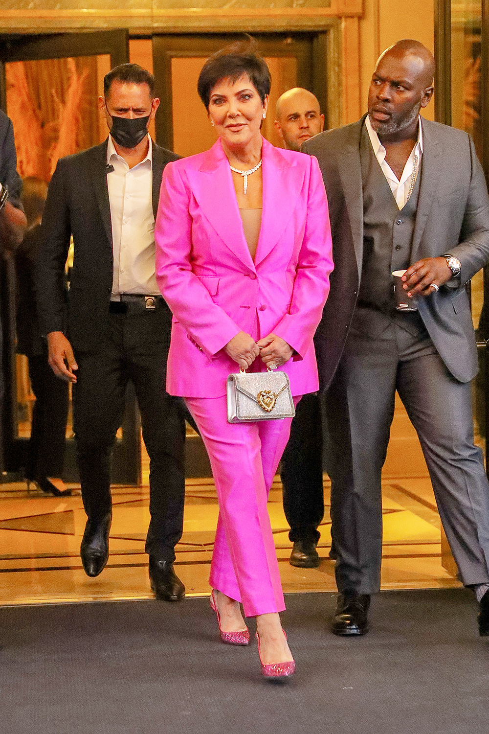 Kris Jenner seen leaving the Ritz Hotel in NYC on Sep 11, 2021. 11 Sep 2021 Pictured: Kris Jenner. Photo credit: ZapatA/MEGA TheMegaAgency.com +1 888 505 6342 (Mega Agency TagID: MEGA814611_003.jpg) [Photo via Mega Agency]