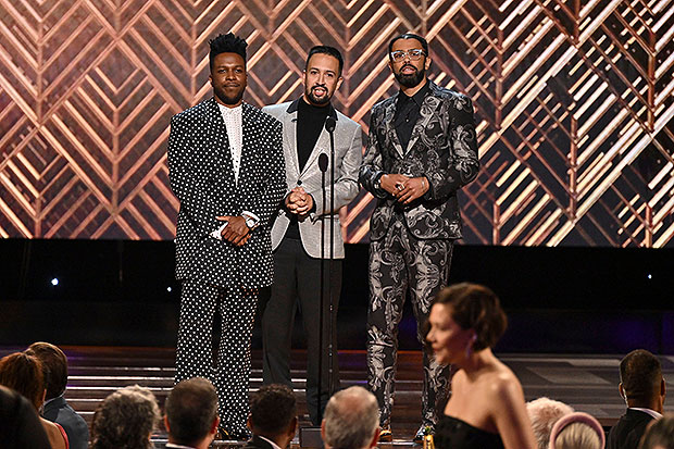 Leslie Odom Jr., Lin Manuel Miranda, Daveed Diggs