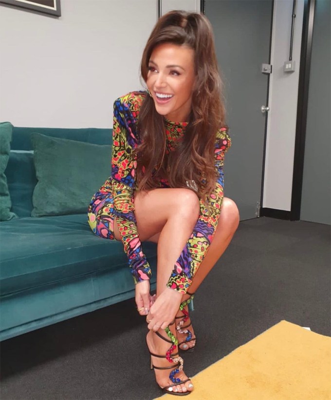 Michelle Keegan in Alzuarr Paris Shoes