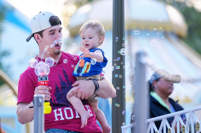 Noah Thompson With His Son