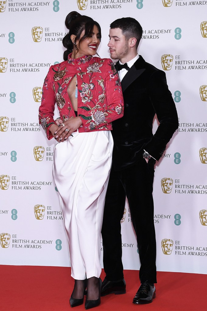 Priyanka Chopra & Nick Jonas At The 2021 BAFTAs