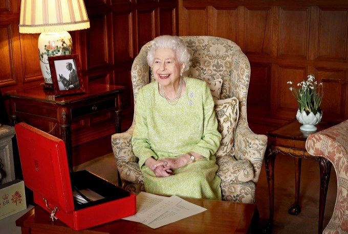 Queen Elizabeth II at Sandringham House in 2022