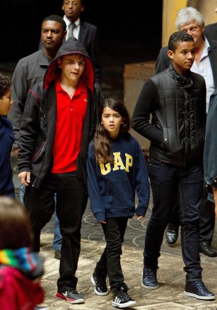 Michael Joseph Jackson Jr, Prince Michael Jackson II and cousin Jermajesty Jackson
Michael Jackson's children visit Phantasialand, Bruehl, Germany - 06 Oct 2011