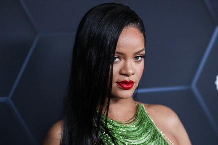 Barbadian singer Rihanna (Robyn Rihanna Fenty NH) wearing The Attico arrives at the Fenty Beauty And Fenty Skin Celebration Hosted By Rihanna held at Goya Studios on February 11, 2022 in Hollywood, Los Angeles, California, United States.
Fenty Beauty And Fenty Skin Celebration Hosted By Rihanna, Goya Studios, Hollywood, Los Angeles, California, United States - 12 Feb 2022