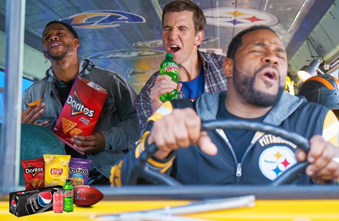 Victor Cruz, Eli Manning, & Jerome Bettis For PepsiCo