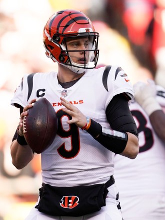 Cincinnati Bengals quarterback Joe Burrow throws during the AFC championship NFL football game against the Kansas City Chiefs, in Kansas City, Mo
Bengals Chiefs Football, Kansas City, United States - 30 Jan 2022