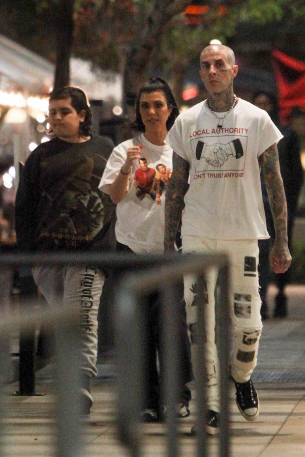 Mason Disick, Kourtney Kardashian, Travis Barker