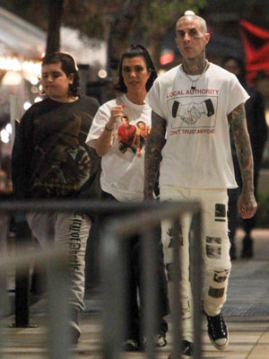 Mason Disick, Kourtney Kardashian, Travis Barker