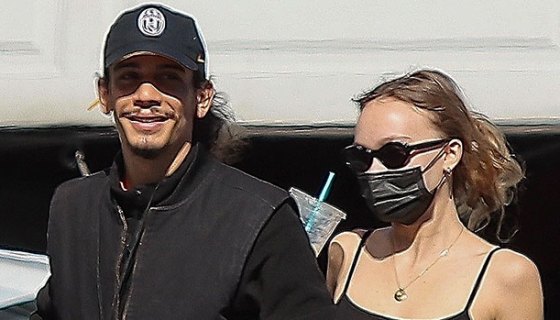 Yassine Stein and Lily-Rose Depp