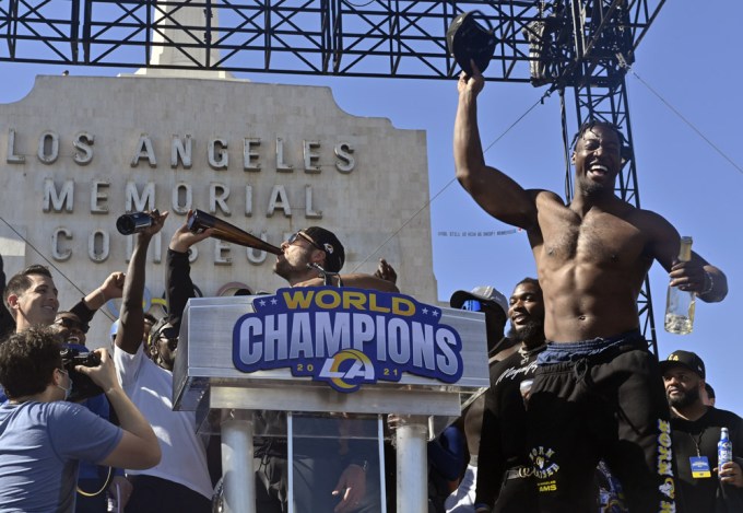 Rams Parade, Los Angeles, California, United States – 16 Feb 2022