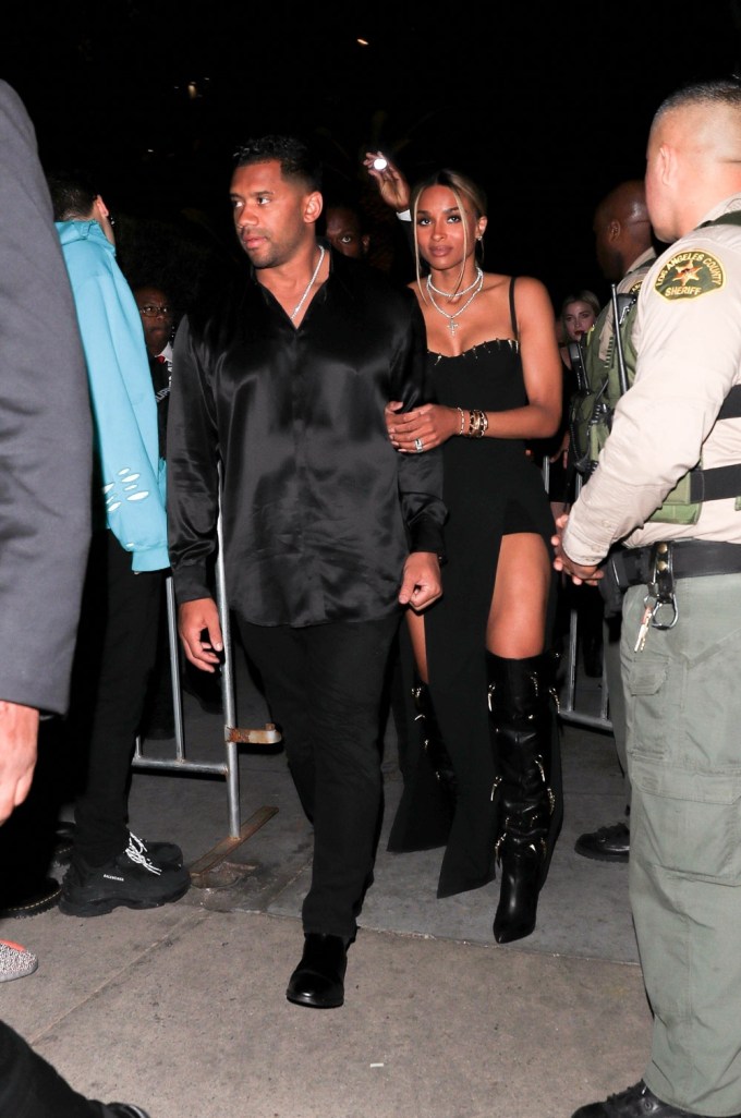 Ciara & Russell Wilson At Drake’s Super Bowl Party