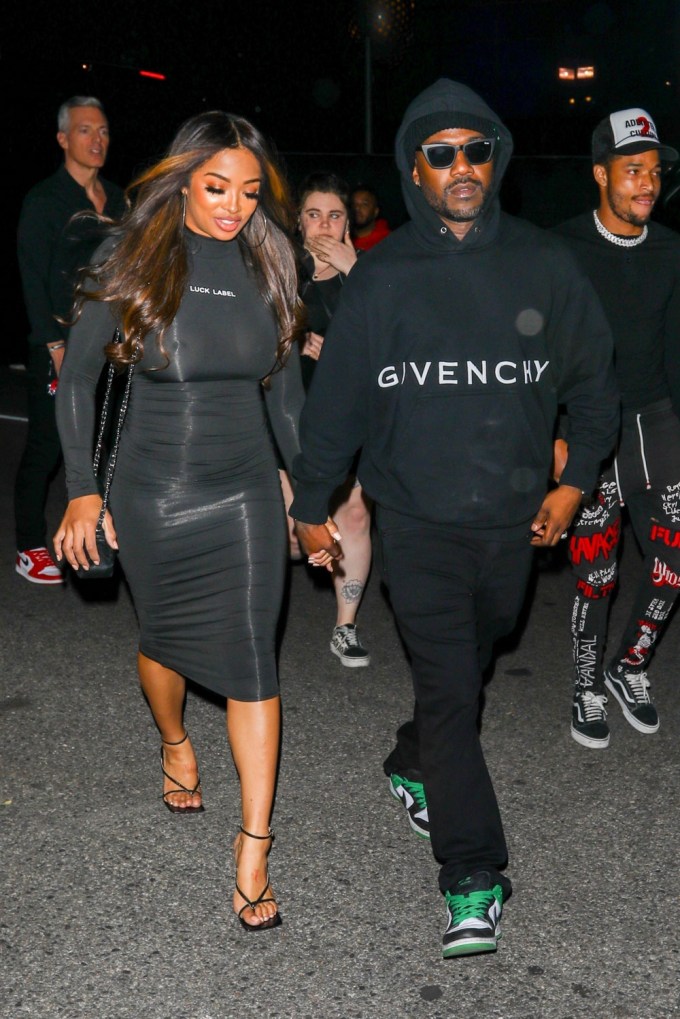 Ray J & Princess Love At Drake’s Super Bowl Party