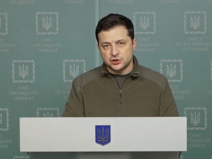 Ukrainian President Volodymyr Zelensky