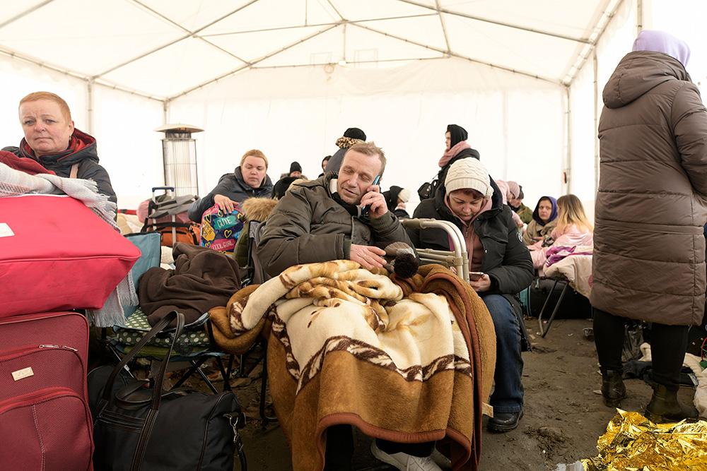 Medyka In Poland Welcomes Hundreds Of Separated Families Fleeing Ukraine - 09 Mar 2022