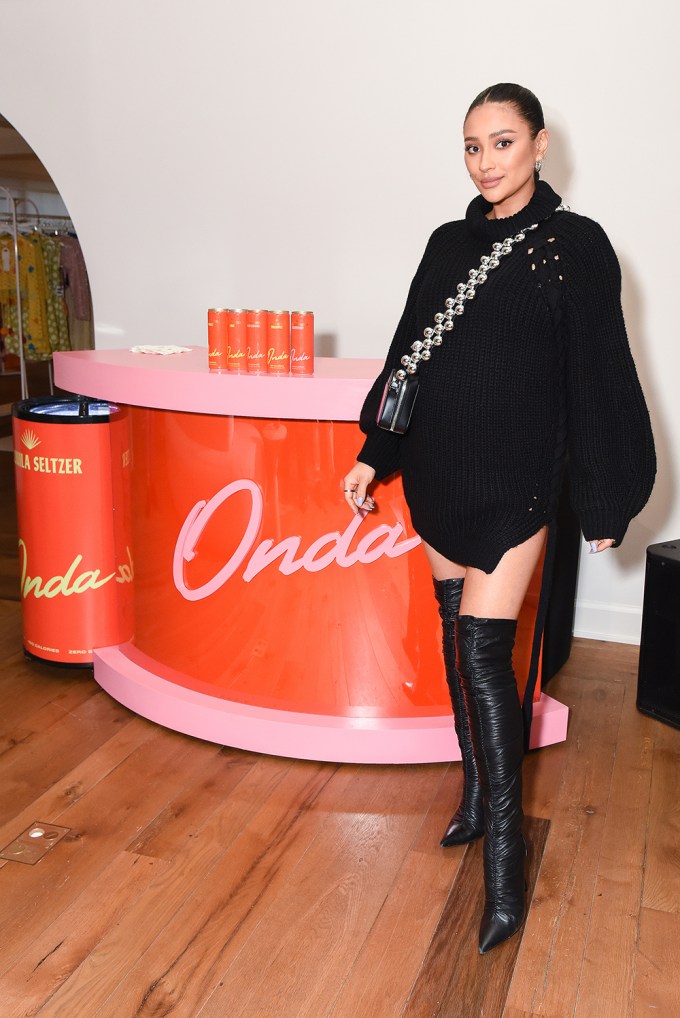 Shay Mitchell attends Onda Tacos & Tequila Night at REVOLVE Social Club in West Hollywood, CA