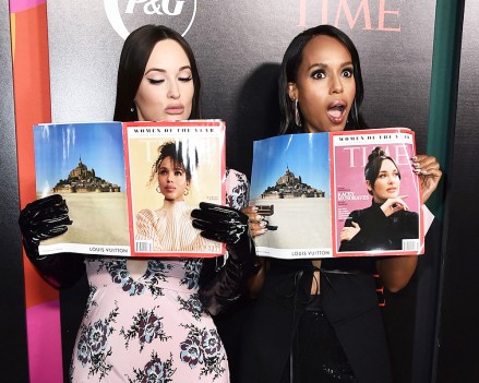 Kacey Musgraves, left, and Kerry Washington arrive at the Time Women of the Year Gala, at Spago in Beverly Hills, Calif
Time Women of the Year, Beverly Hills, United States - 08 Mar 2022