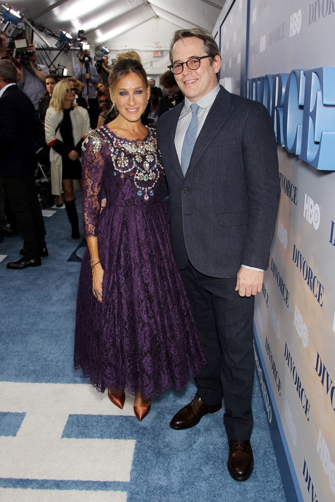 Matthew Broderick & SJP At The Premiere Of ‘Divorce’