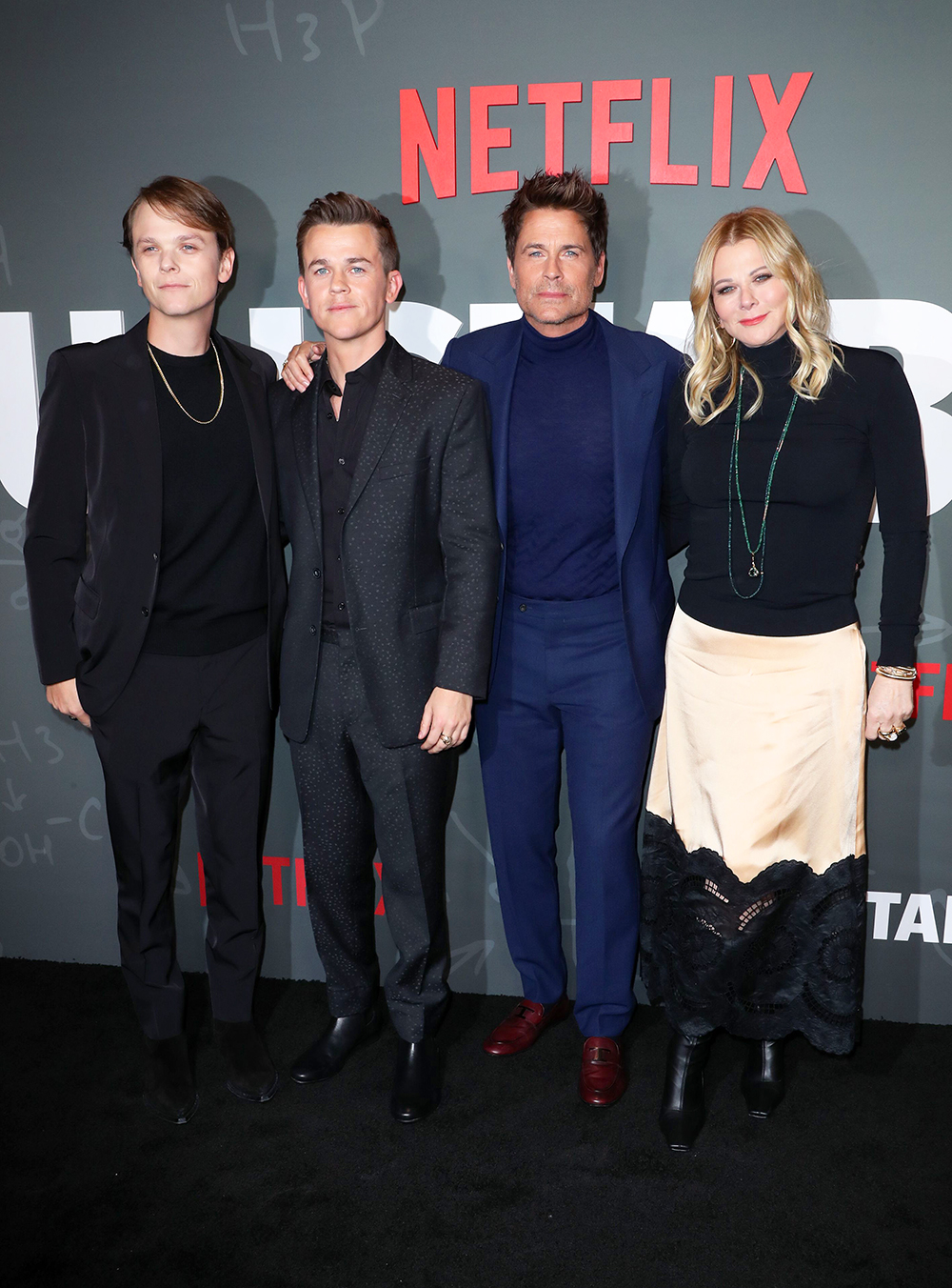 Matthew Lowe, John Owen Lowe, Rob Lowe and Sheryl Berkoff
'Unstable' TV Series premiere, Los Angeles, California, USA - 23 Mar 2023