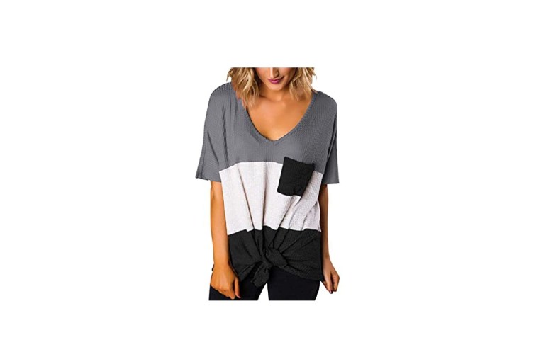 womens waffle knit top reviews