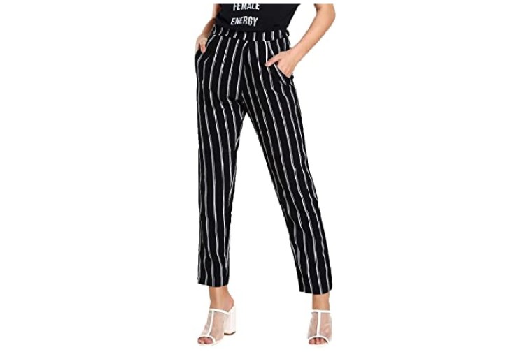 women's striped pants reviews