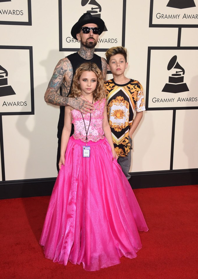 Travis, Alabama And Landon Attend The Grammys