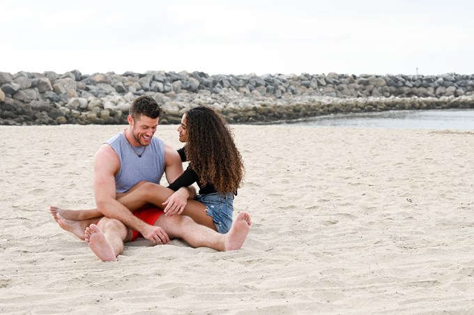 Clayton Echard & Teddi Wright On The Beach