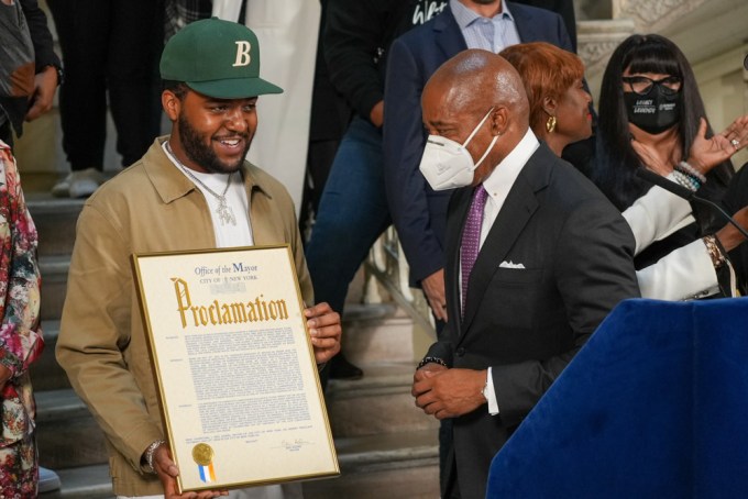 NYC Mayor Eric Adams Honors Biggie