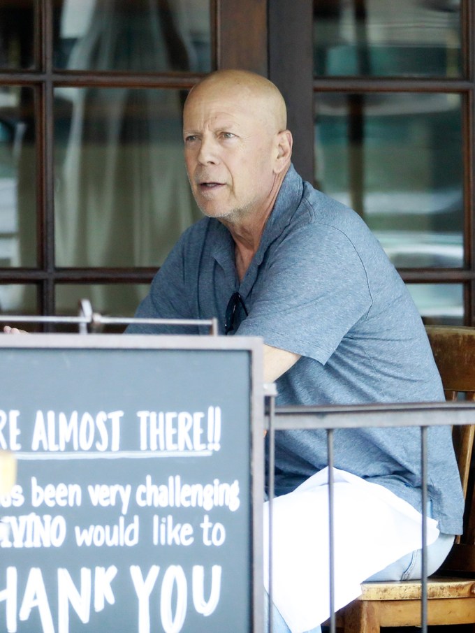 Bruce Willis At Lunch